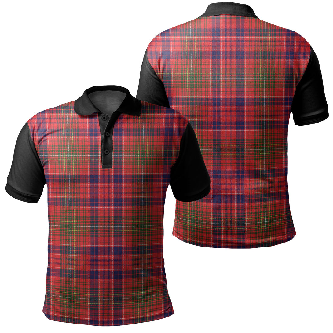 Lumsden Modern Tartan Classic Polo Shirt Black Neck 1 Style