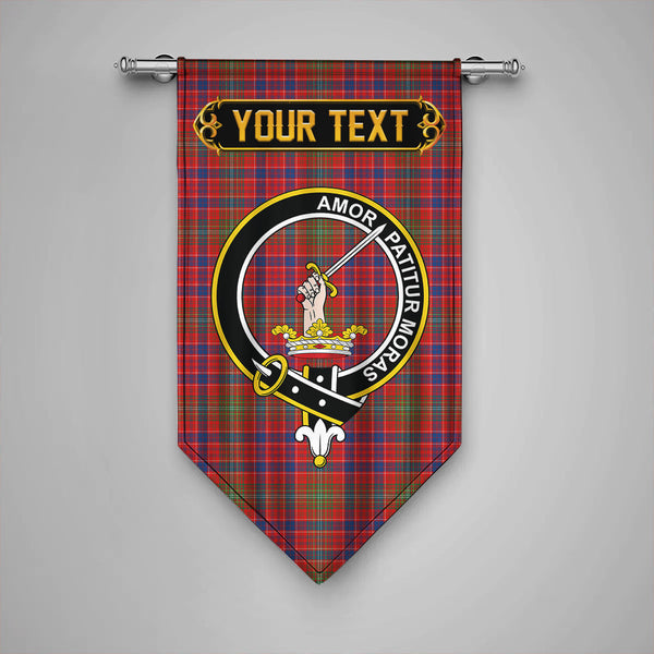 Lumsden Modern Clan Badge Tartan Gonfalon Personalize