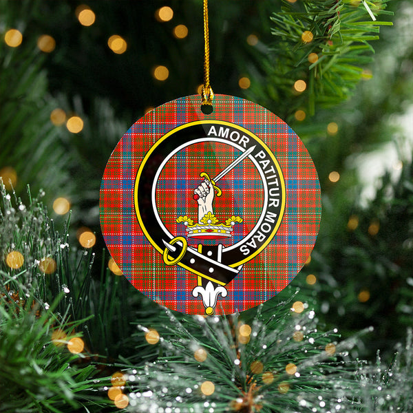 Lumsden Waistcoat Ancient Clan Badge Tartan Plastic Christmas Ornaments