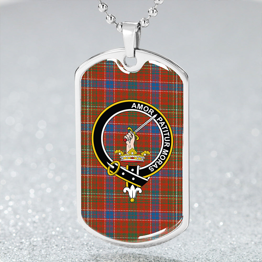 Lumsden Waistcoat Ancient Clan Badge Classic Tartan Dog Tag Necklace