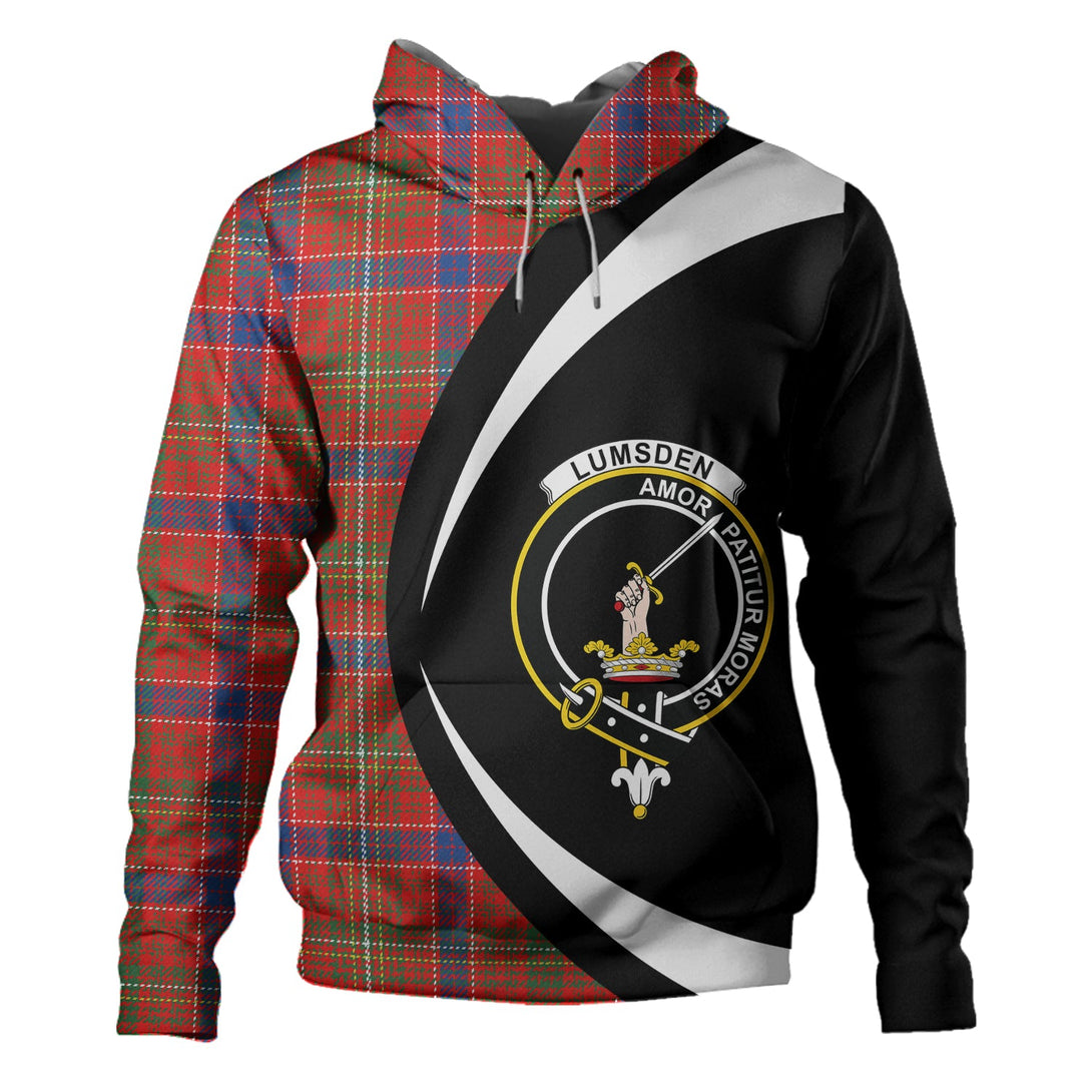 Lumsden Waistcoat Modern Clan Badge Tartan Hoodie Circle Style