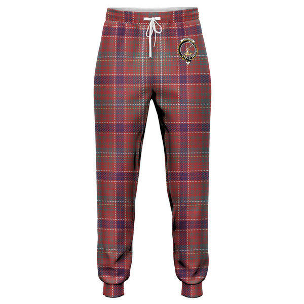 Lumsden Waistcoat Weathered Clan Badge Tartan Jogger Pants