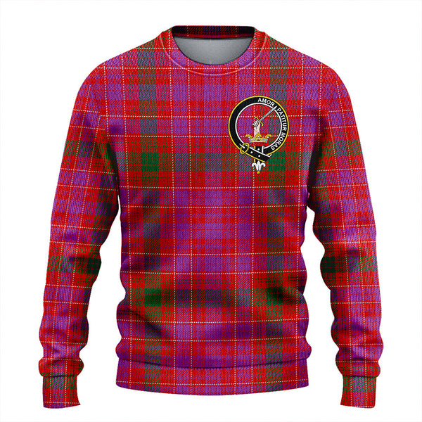 Lumsden of Clova Ancient Clan Badge Tartan Knitted Sweater