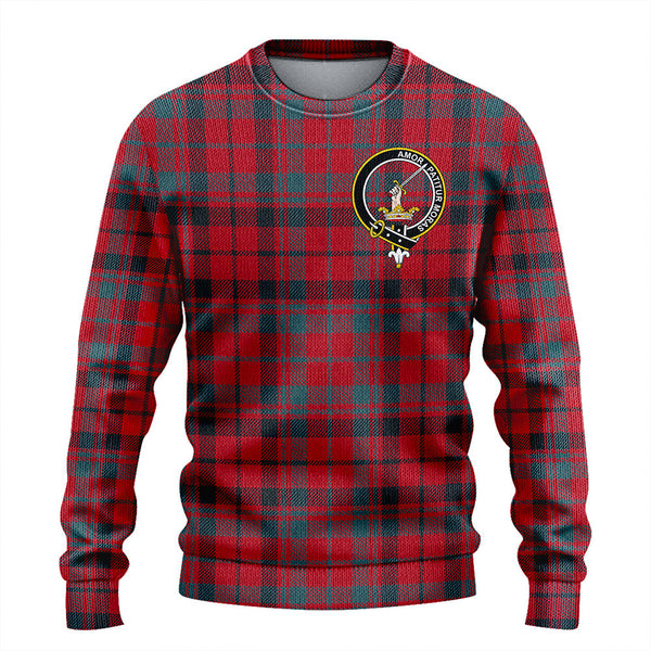 Lumsden of Kintore Weathered Clan Badge Tartan Knitted Sweater