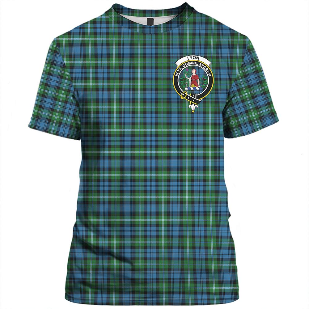 Lyon Clan Tartan Classic Crest T-Shirt