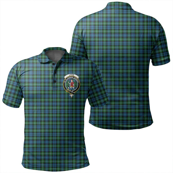 Lyon Clan Tartan Classic Crest Polo Shirt