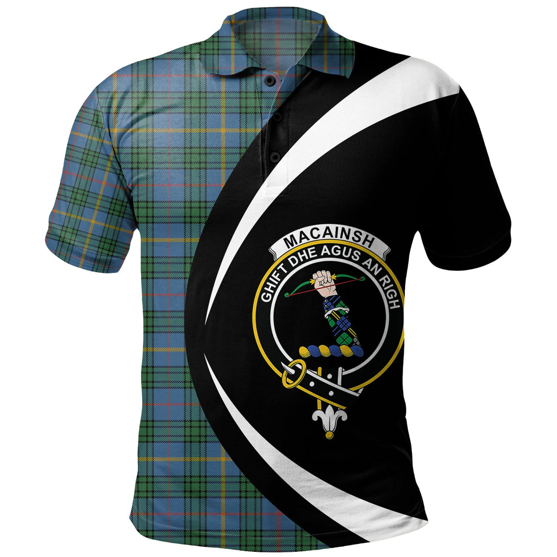 MacAinsh Ancient Clan Badge Tartan Polo Shirt Circle Style Personalized