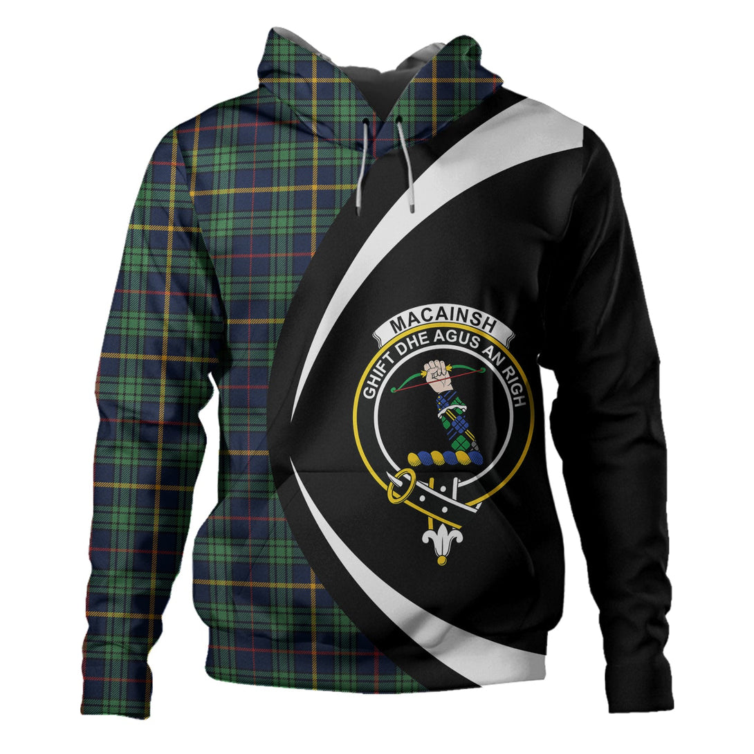 MacAinsh Modern Clan Badge Tartan Hoodie Circle Style