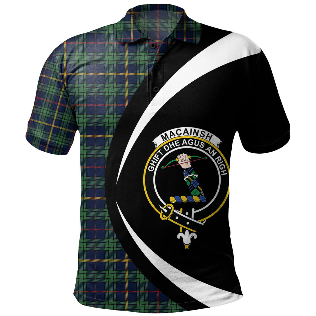 MacAinsh Modern Clan Badge Tartan Polo Shirt Circle Style Personalized