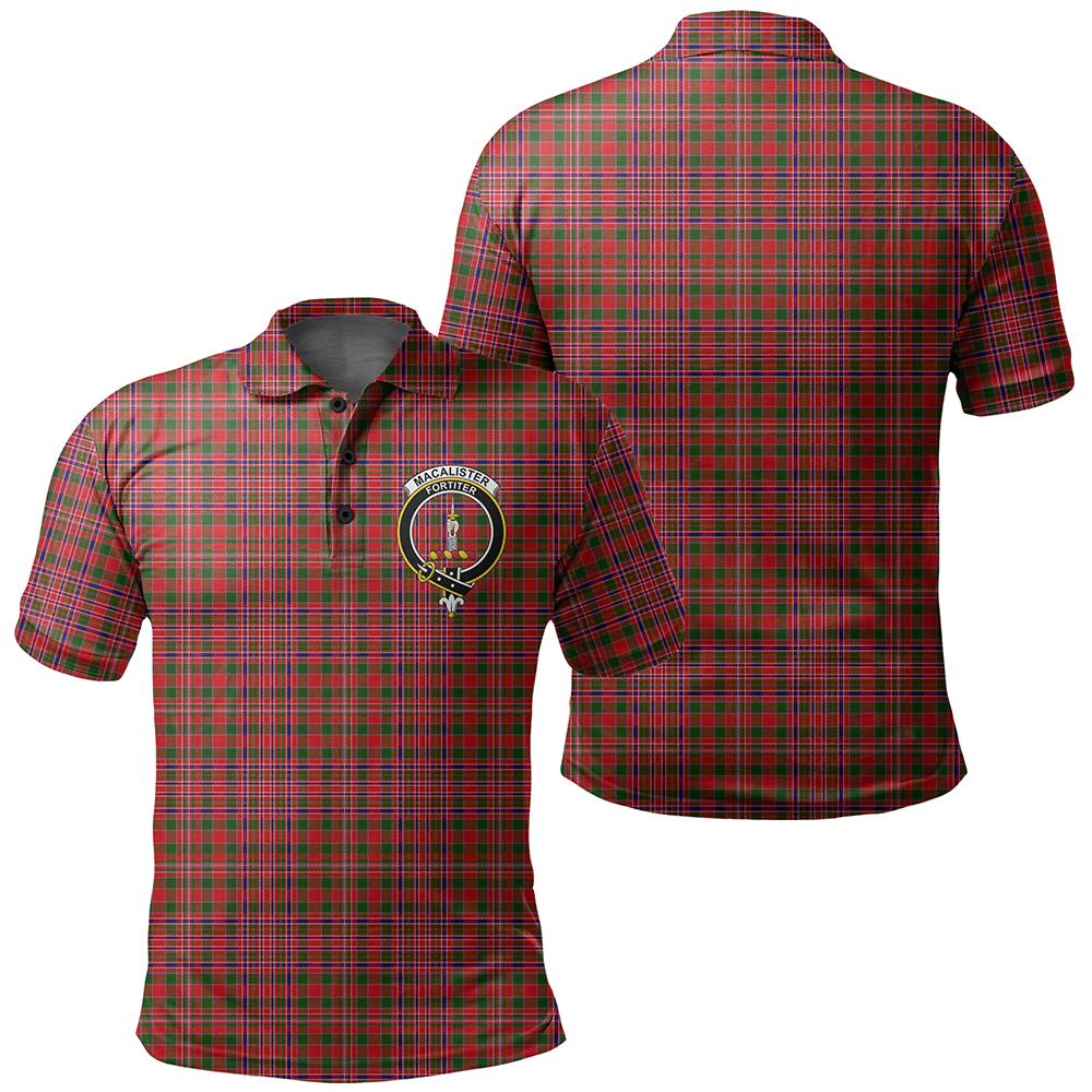 MacAlister Modern Tartan Classic Crest Polo Shirt