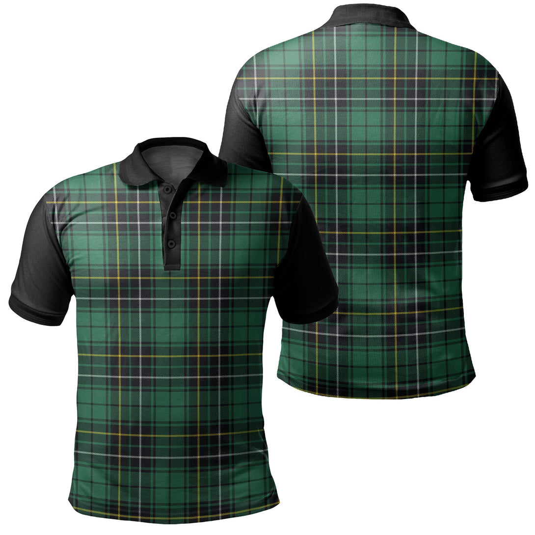 MacAlpine Ancient Tartan Classic Polo Shirt Black Neck 1 Style