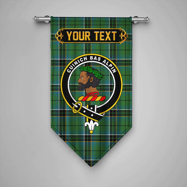 MacAlpine Ancient Clan Badge Tartan Gonfalon Personalize