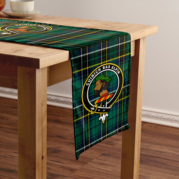 MacAlpine Modern Clan Badge Tartan Table Runner