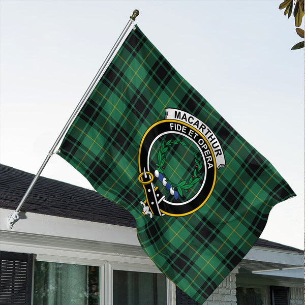 MacArthur Ancient Classic Crest House Flag