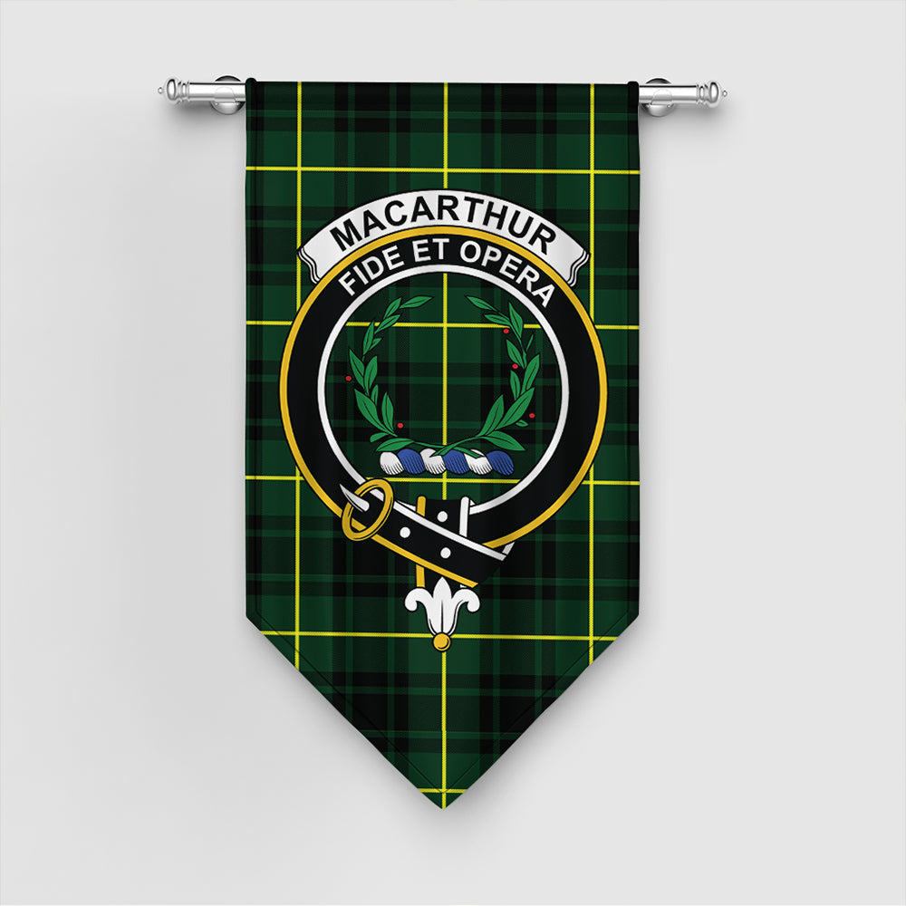 MacArthur Modern Tartan Classic Crest Gonfalon