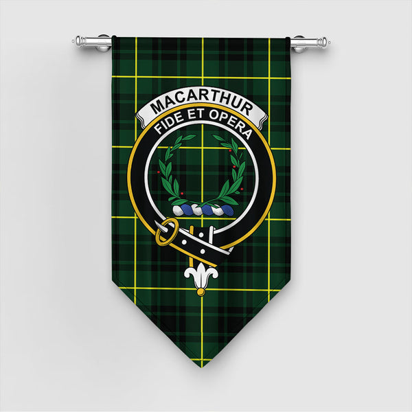 MacArthur Modern Tartan Classic Crest Gonfalon