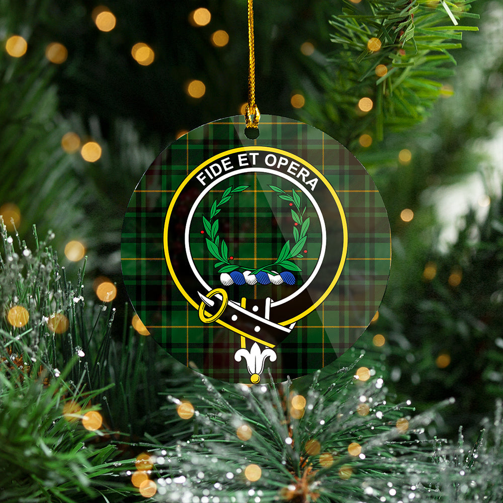 MacArthur Modern Clan Badge Tartan Plastic Christmas Ornaments