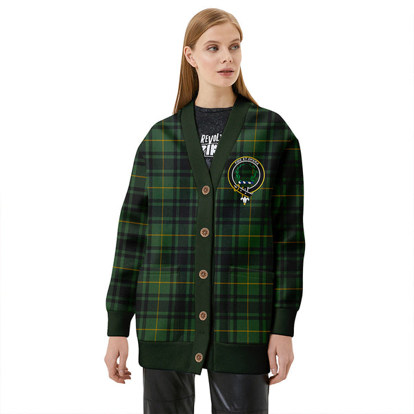 MacArthur Modern Clan Badge Tartan V-neck Cardigan