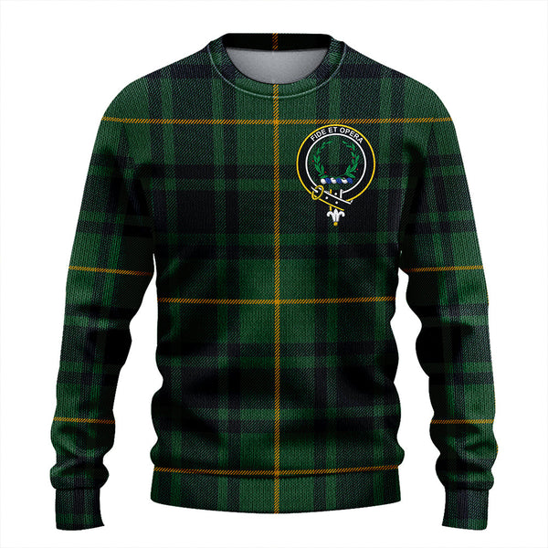 MacArthur Modern Clan Badge Tartan Knitted Sweater