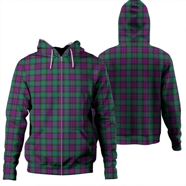 MacArthur ��������������������������� Milton Tartan Classic Zipper Hoodie