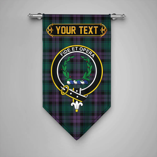 MacArthur of Milton Modern Clan Badge Tartan Gonfalon Personalize