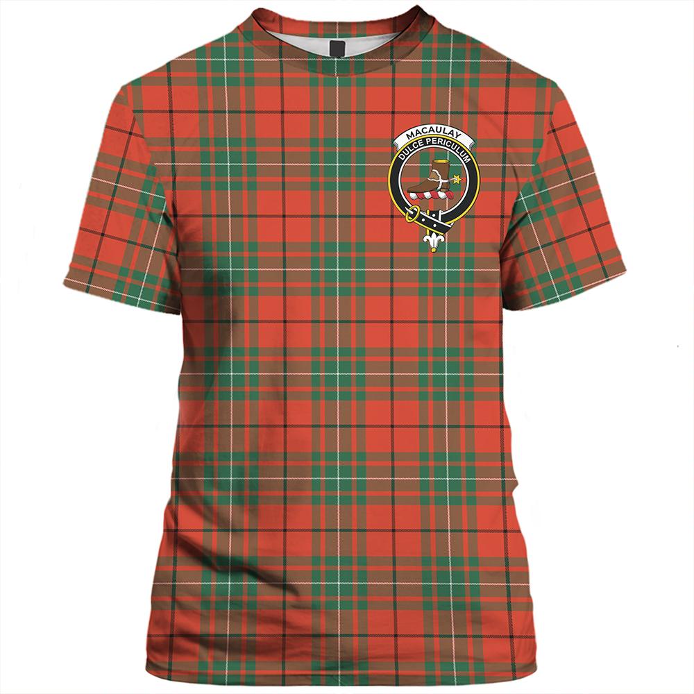 MacAulay Ancient Tartan Classic Crest T-Shirt