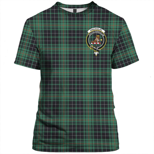 MacAulay Hunting Ancient Tartan Classic Crest T-Shirt