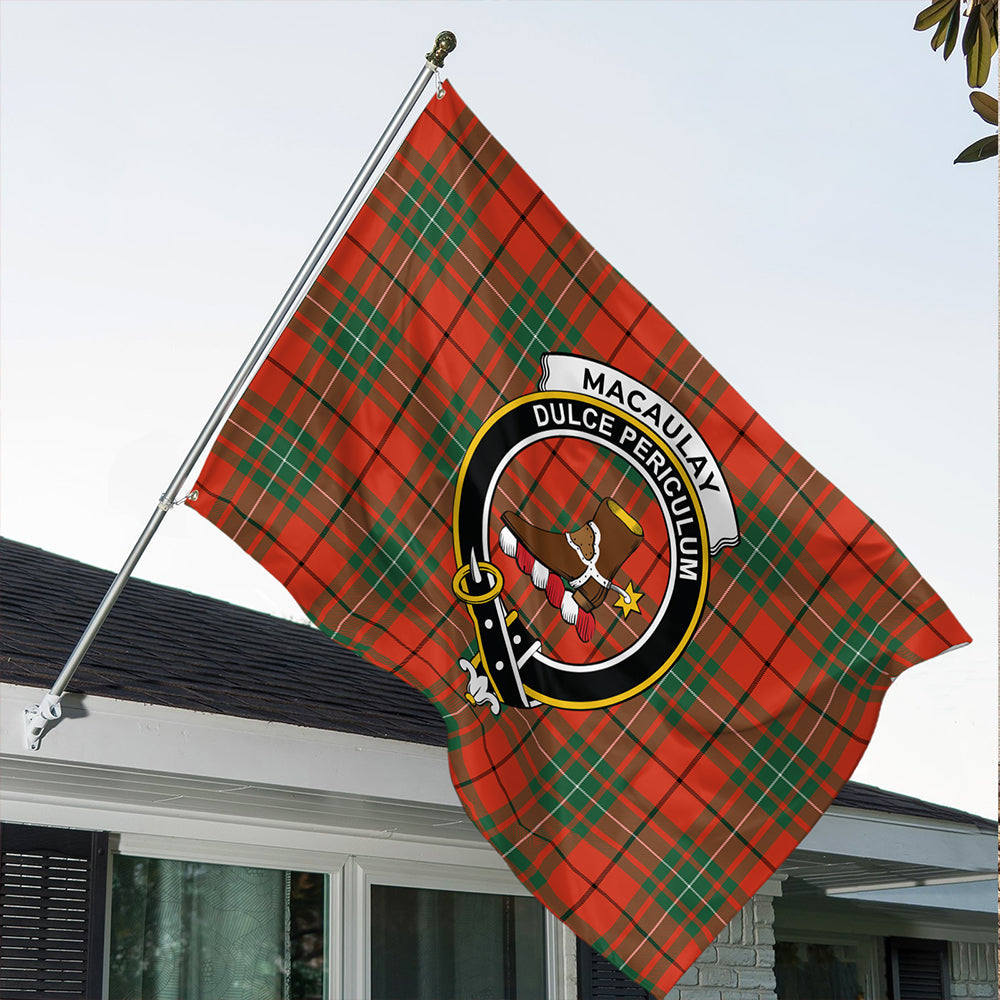 MacAulay Ancient Classic Crest House Flag