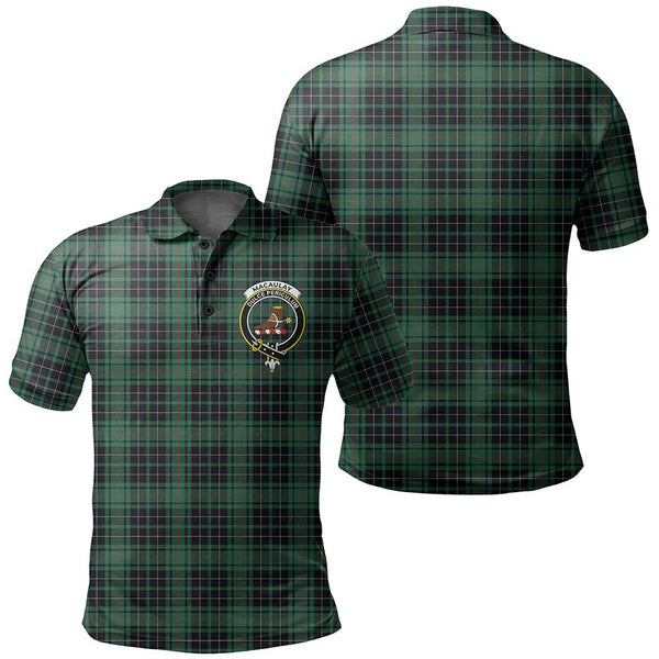 MacAulay Hunting Ancient Tartan Classic Crest Polo Shirt