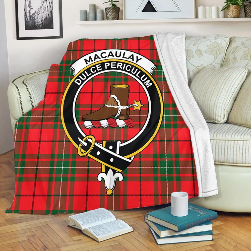 MacAulay Modern Tartan Crest Premium Blanket