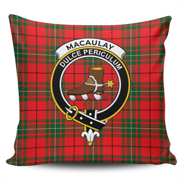 MacAulay Modern Tartan Classic Crest Pillow Cover