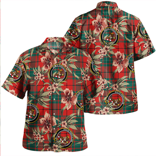 MacAulay Modern Clan Badge Tartan Aloha Hawaiian Shirt Tropical Old Style