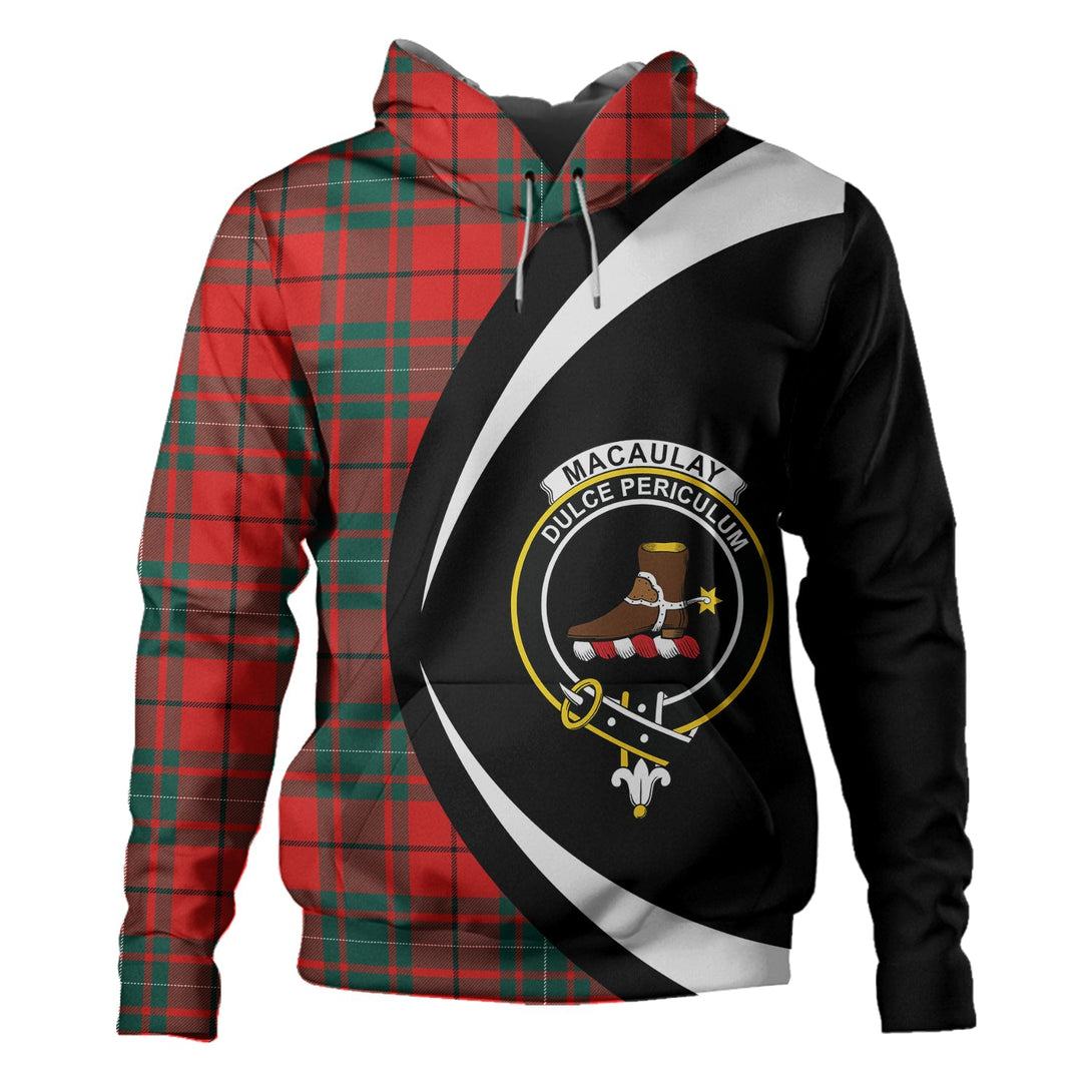 MacAulay Modern Clan Badge Tartan Hoodie Circle Style