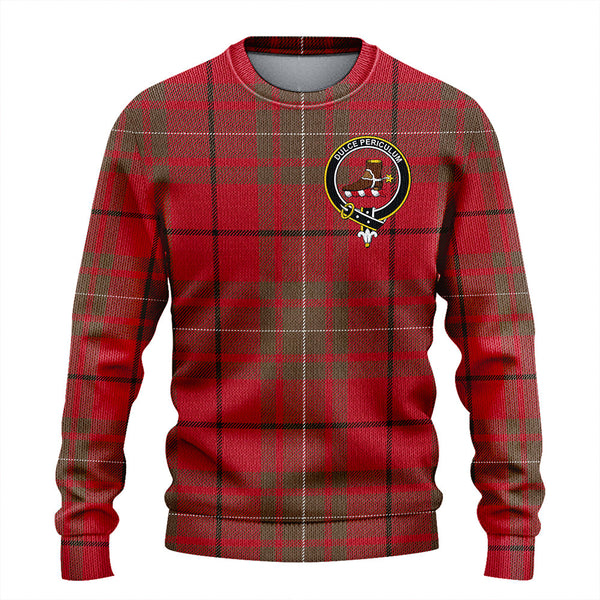 MacAulay Weathered Clan Badge Tartan Knitted Sweater