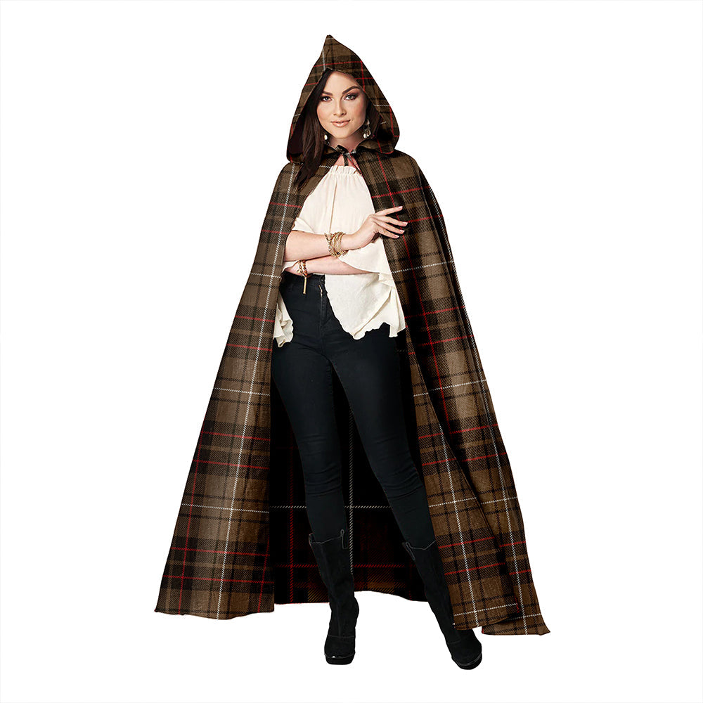 MacAulay of Lewis Weathered Clan Badge Tartan Hooded Cloak