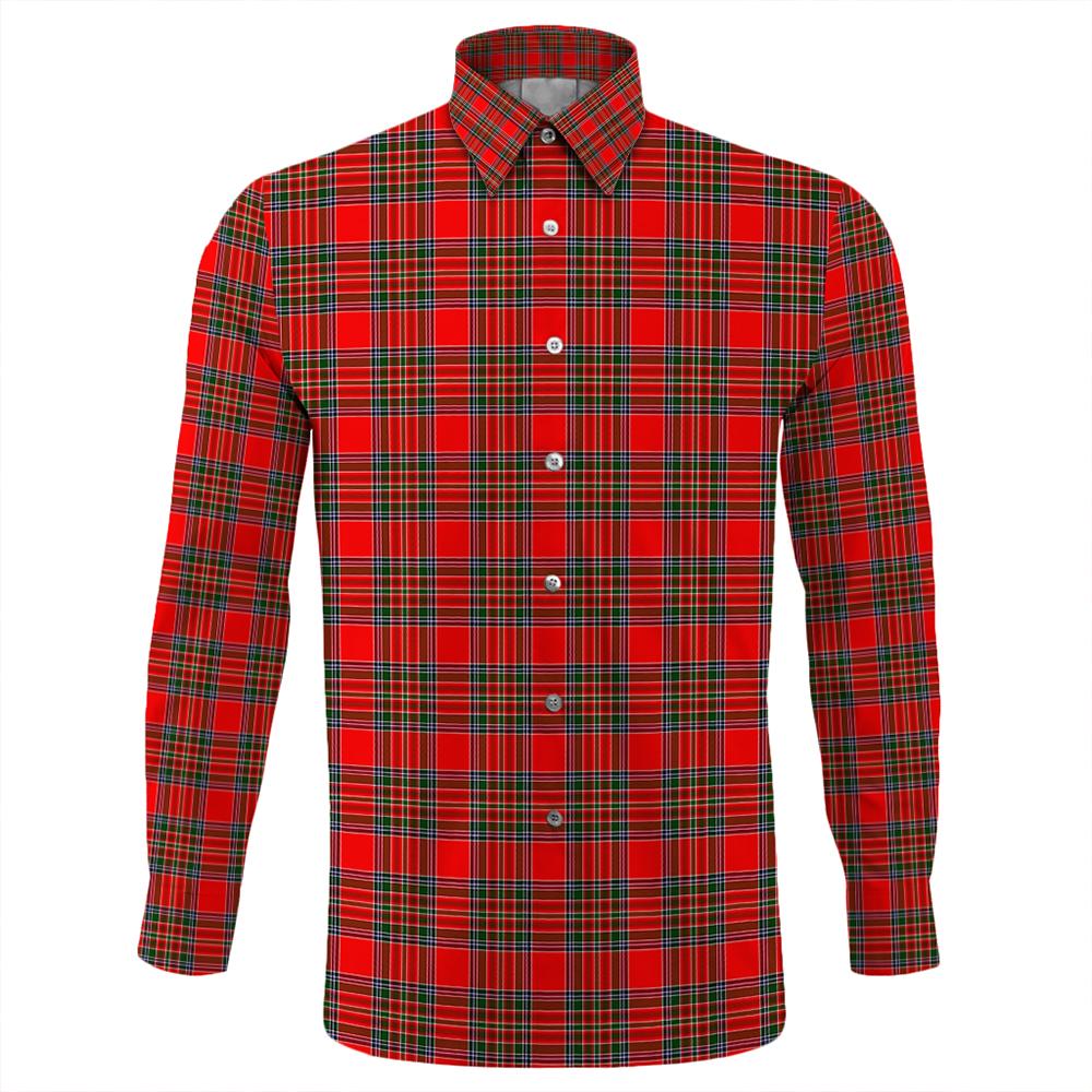 MacBean Modern Tartan Classic Long Sleeve Button Shirt