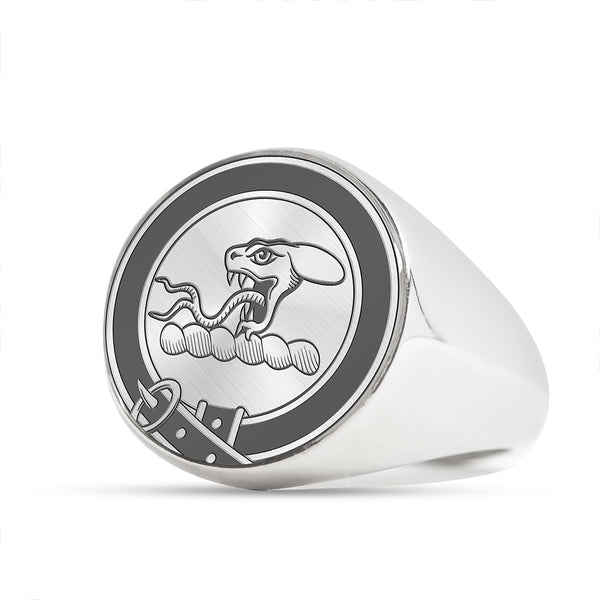 MacBeth Clan Badge Engraved Signet Ring