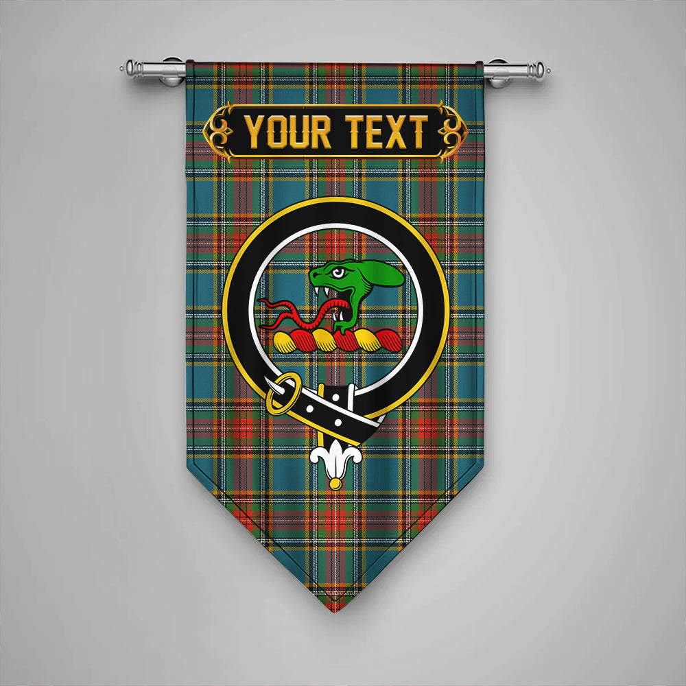 MacBeth Ancient Clan Badge Tartan Gonfalon Personalize