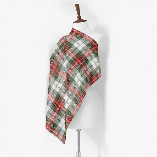 MacBeth Dress Weathered Tartan Classic Silk Habotai Square Scarf