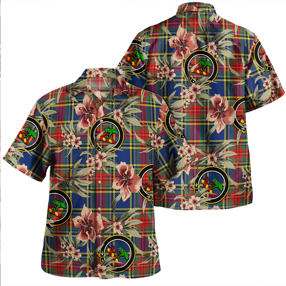 MacBeth Modern Clan Badge Tartan Aloha Hawaiian Shirt Tropical Old Style