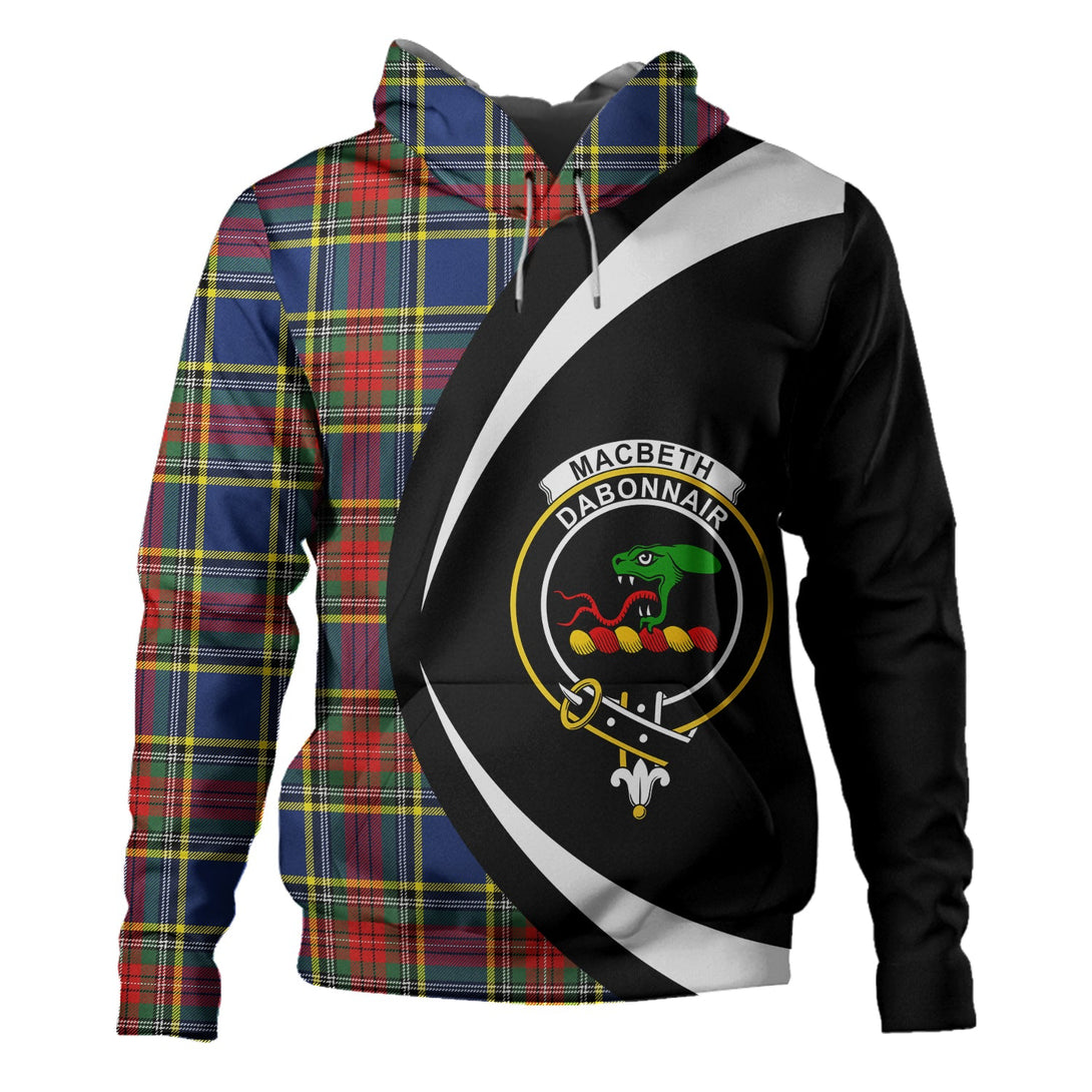 MacBeth Modern Clan Badge Tartan Hoodie Circle Style