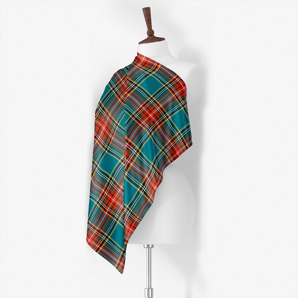 MacBeth Pleasanton Ancient Tartan Classic Silk Habotai Square Scarf