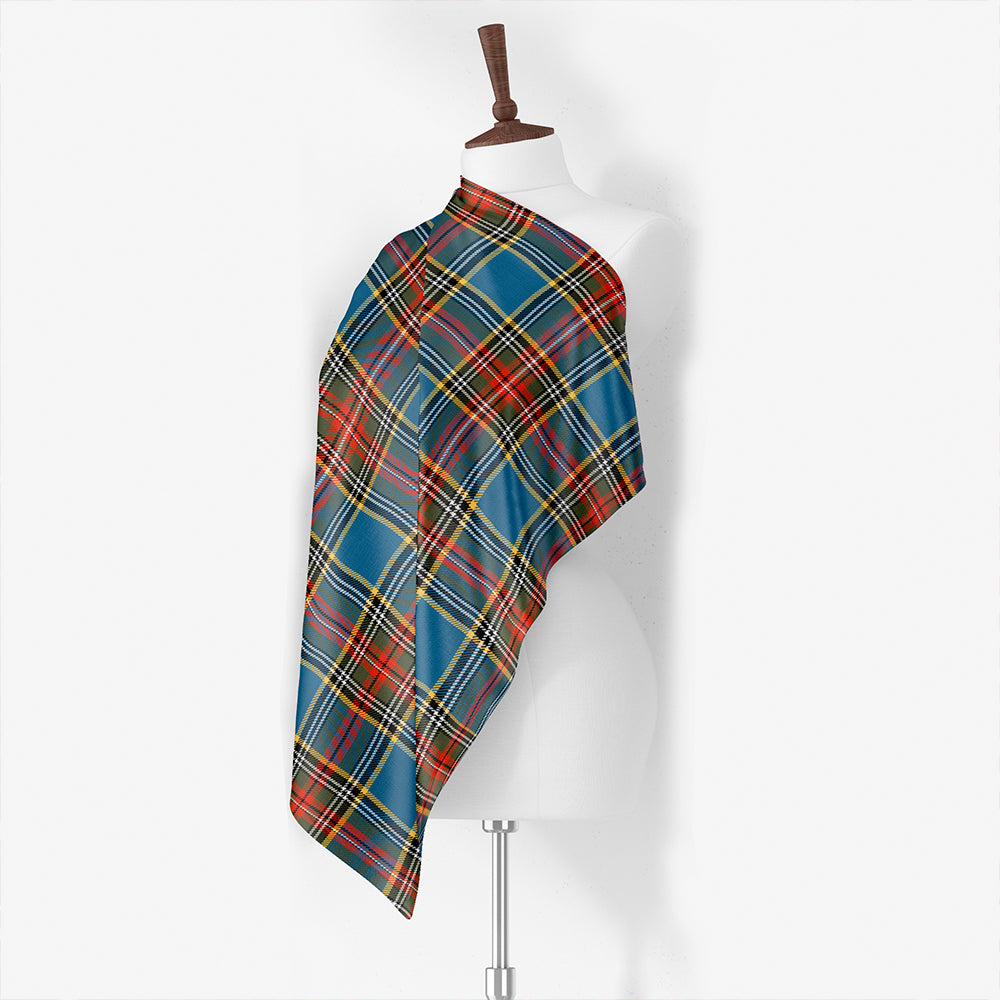 MacBeth # 2 Ancient Tartan Classic Silk Habotai Square Scarf