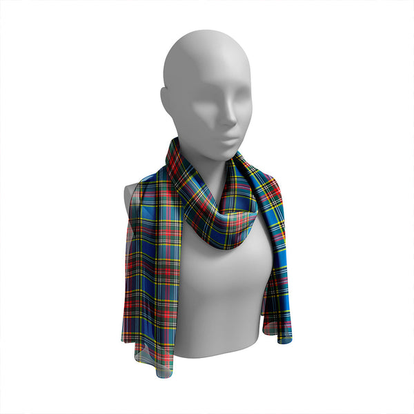 MacBeth # 2 Modern Tartan Classic Silk Habotai Long Scarf