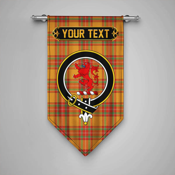 MacBrair Ancient Clan Badge Tartan Gonfalon Personalize