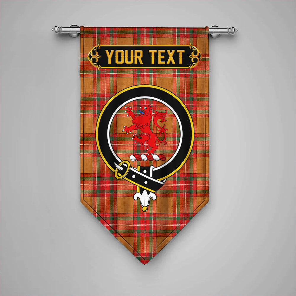 MacBrair Modern Clan Badge Tartan Gonfalon Personalize