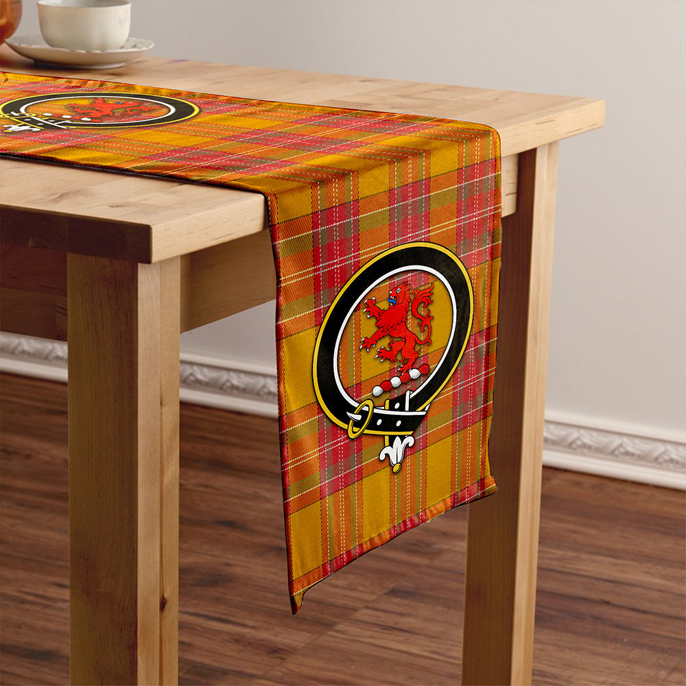 MacBrair Weathered Clan Badge Tartan Table Runner