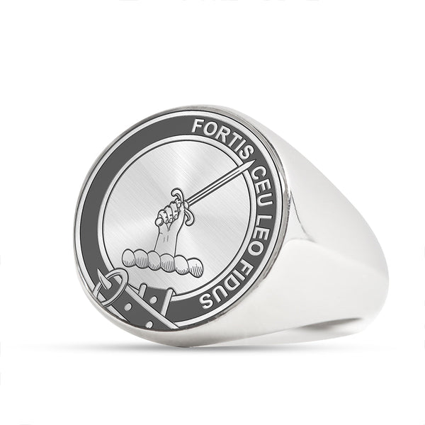 MacBrayne Clan Badge Engraved Signet Ring