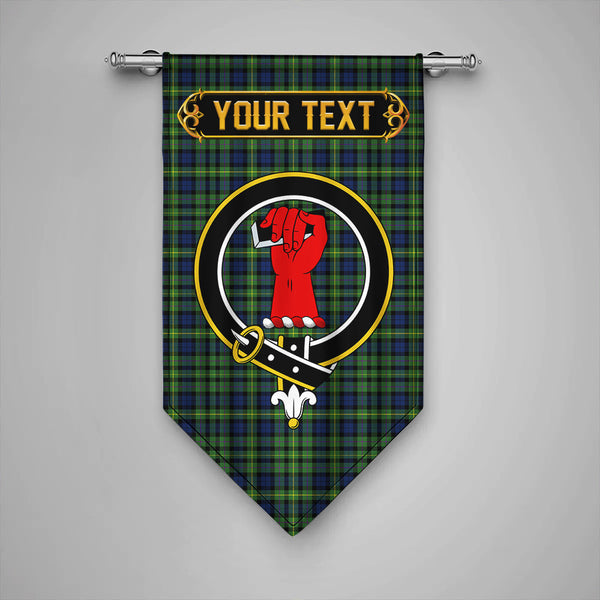 MacBride Modern Clan Badge Tartan Gonfalon Personalize