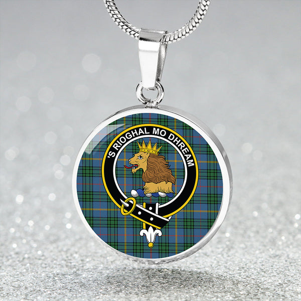 MacCainsh Ancient Clan Badge Tartan Classic Circle Necklace